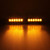 2 PCS  6 inch 6 LED 2 x 18W Car Flash Warning Light Yellow Change White Waterproof Emergency Light, DC 12V