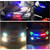 2 PCS  6 inch 6 LED 2 x 18W Car Flash Warning Light Yellow Change White Waterproof Emergency Light, DC 12V