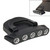 Head Light HeadLamp Cap Torch Bulb, 5 LED White Light Two Mode Adjustable(Black)