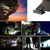 Head Light HeadLamp Cap Torch Bulb, 5 LED White Light Two Mode Adjustable(Black)