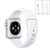 For Apple Watch Series 9&8&7 41mm / SE 3&SE 2&6&SE&5&4 40mm / 3&2&1 38mm High-performance Ordinary & Longer Rubber Sport Watch Band with Pin-and-tuck Closure(White)