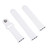 For Apple Watch Series 9&8&7 41mm / SE 3&SE 2&6&SE&5&4 40mm / 3&2&1 38mm High-performance Ordinary & Longer Rubber Sport Watch Band with Pin-and-tuck Closure(White)