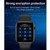 DT200 1.72 inch Color Screen Smart Watch, IP67 Waterproof,Support Temperature Monitoring/Heart Rate Monitoring/Blood Pressure Monitoring/Blood Oxygen Monitoring/Sleep Monitoring(Black)