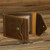1071 Men Crazy Horse Leather Driver License Storage Wallet(Yellow Brown)