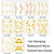 10 PCS Hot Stamping Waterproof Music Festival Face Tattoo Sticker(VS-007)