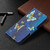 For Samsung Galaxy S22+ 5G Colored Drawing Pattern Horizontal Flip Phone Leather Case with Holder & Card Slots & Wallet(Gold Butterfly)