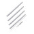 OQSPORT 12 PCS Bicycle Wheel Spoke Reflector Reflective Mount Clip Tube Warning Light Strip(Silver)