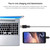 USB 2.0 AM to Micro USB Female Adapter(Black)