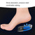 Women Silicone Gel Comfort Heel Cups Pads Half Pads, Size: S(Blue) Women Silicone Gel Comfort Heel Cups Pads Half Pads, Size: S(Blue)