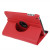 360 Degree Rotation Leather Case with Holder for iPad mini 1 / 2 / 3 (Red)