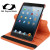 360 Degree Rotation Leather Case with Holder for iPad mini 1 / 2 / 3 (Orange)