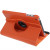 360 Degree Rotation Leather Case with Holder for iPad mini 1 / 2 / 3 (Orange)