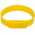 16GB Silicon Bracelets USB 2.0 Flash Disk(Yellow)