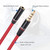 1.2m Aux Audio Cable 3.5mm Male to Female, Compatible with Phones, Tablets, Headphones, MP3 Player, Car/Home Stereo & More(Red)