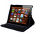 360 Degree Rotatable Leather Case with Sleep / Wake-up Function & Holder for New iPad (iPad 3), Sapphire Blue