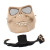 High Intensity Terrifying Evil Facepiece Skeleton Anti BB Bomb Face Mask with Elastic Bands(Brown)