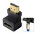 HDMI 19Pin Male to HDMI 19Pin Female 90-degree Angle Adaptor (Gold Plated)(Black) HDMI 19Pin Male to HDMI 19Pin Female 90-degree Angle Adaptor (Gold Plated)(Black)