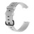 Diamond Pattern Silicone Watch Band for Fitbit Charge 3, Size: 210x18mm(White)