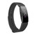 Smart Watch Snap Fastener Watch Band for Fitbit Inspire HR(Black)