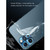 For iPhone 12 TOTUDESIGN AB-065 Armor Series Aluminum Alloy + Tempered Glass Integrated Lens Film(Blue)