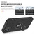 For iPhone 12 mini Magnetic Ring Kickstand Shockproof Phone Case (Black)