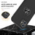 For iPhone 12 mini Magnetic Ring Kickstand Shockproof Phone Case (Black)