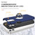For iPhone 12 Magnetic Ring Kickstand Shockproof Phone Case(Blue)