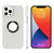For iPhone 12 PU+PC+TPU Mobile Phone Protective Case(White)