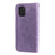 For iPhone 12 / 12 Pro 7-petal Flowers Embossing Pattern Horizontal Flip PU Leather Case with Holder & Card Slots & Wallet & Photo Frame(Purple)