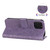 For iPhone 12 / 12 Pro 7-petal Flowers Embossing Pattern Horizontal Flip PU Leather Case with Holder & Card Slots & Wallet & Photo Frame(Purple)