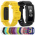 Smart Watch Silicon Watch Band for Fitbit Inspire HR(Yellow)
