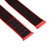 For Fitbit Versa / Versa 2 Nylon Watch Band with Hook and Loop Fastener(Black Red)
