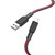 hoco X69 8 Pin Jaeger Charging Data Cable, Length: 1m(Black Red)