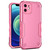 For iPhone 12 mini Non-slip Armor Phone Case (Pink)