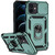 For iPhone 12 mini Sliding Camshield Holder Phone Case (Dark Green)