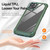 For iPhone 12 / 12 Pro TPU + PC Lens Protection Phone Case(Green)