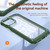 For iPhone 12 / 12 Pro TPU + PC Lens Protection Phone Case(Green)