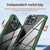 For iPhone 12 / 12 Pro TPU + PC Lens Protection Phone Case(Green)