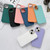 For iPhone 12 Liquid Silicone Electroplating + Flannel Phone Case(Dark Green)
