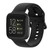 23mm Color Buckle Silicone Wrist Strap Watch Band for Fitbit Versa 2 / Versa / Versa Lite / Blaze, Size: L(Black)