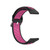 For Fitbit Versa 2 / Versa / Versa Lite / Blaze 23mm Sports Two Colors Silicone Replacement Strap Watchband(Black Rose Red)