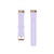 For Fitbit Charge 4 / Charge 3 / Charge 3 SE Stainless Steel Head Grain Nylon Denim Replacement Strap Watchband(Light Purple)