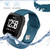 For Fitbit Versa 2 / Fitbit Versa / Fitbit Versa Lite Solid Color Silicone Watch Band, Size:L(Rock cyan)