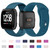 For Fitbit Versa 2 / Fitbit Versa / Fitbit Versa Lite Solid Color Silicone Watch Band, Size:L(Baby Blue)