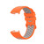 For Fitbit Charge 4 / Charge 3 / Charge 3 SE Watch Button Two Colors Silicone Replacement Strap Watchband(Orange Grey)