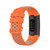 For Fitbit Charge 4 / Charge 3 / Charge 3 SE Watch Button Two Colors Silicone Replacement Strap Watchband(Orange Grey)
