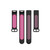 For Fitbit Charge 4 / Charge 3 / Charge 3 SE Watch Button Two Colors Silicone Replacement Strap Watchband(Black Rose Red)
