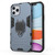 For iPhone 12 / 12 Pro Shockproof PC + TPU Protective Case with Magnetic Ring Holder(Navy Blue)