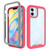For iPhone 12 mini Starry Sky Solid Color Series Shockproof PC + TPU Protective Case(Red)