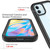 For iPhone 12 mini Starry Sky Solid Color Series Shockproof PC + TPU Protective Case(Red)